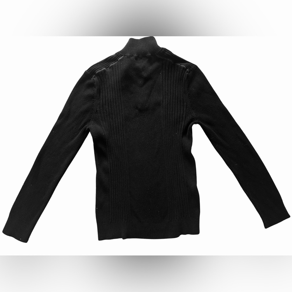 INC International Concepts Men’s Black 1/4 Zip Sweater - Picture 3 of 4